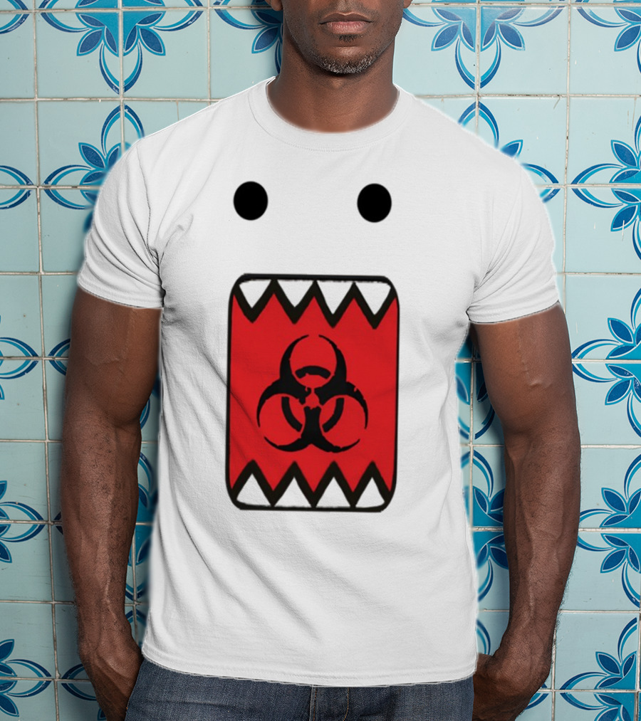 Romanceplanet Domo Kun Biohazard Symbol Design T-Shirt