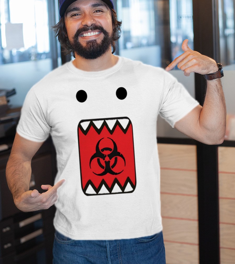 Romanceplanet Domo Kun Biohazard Symbol Design T-Shirt