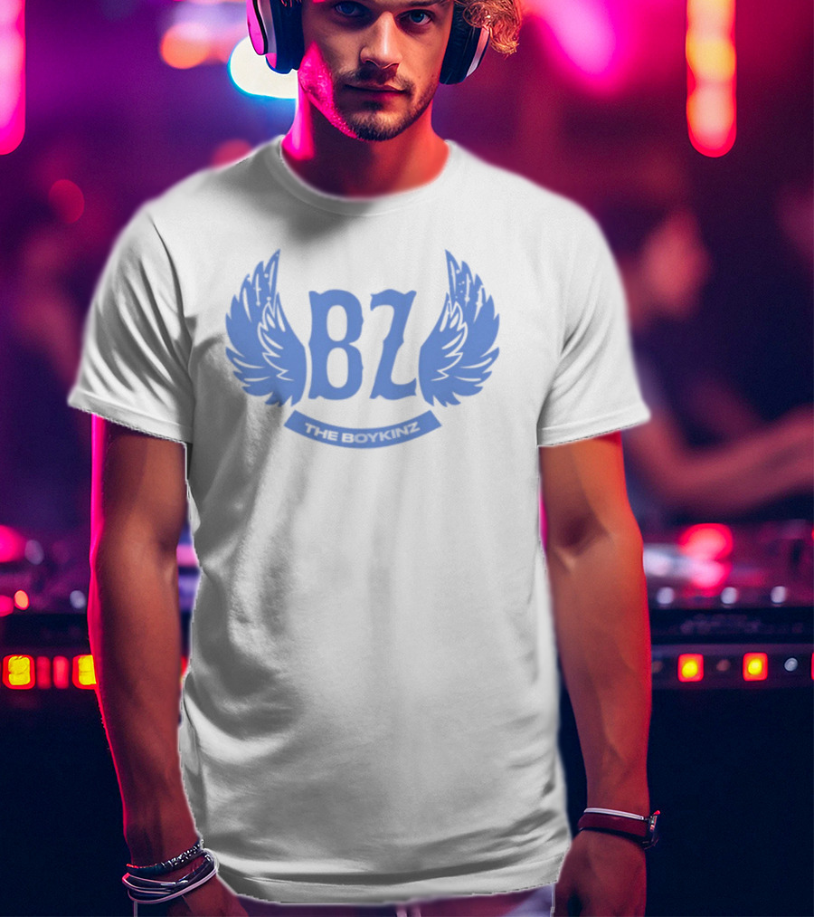 BZ The Boykinz Wings Emblem Blue T-Shirt
