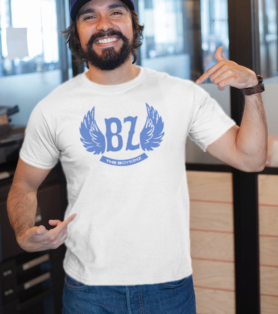 BZ The Boykinz Wings Emblem Blue T-Shirt