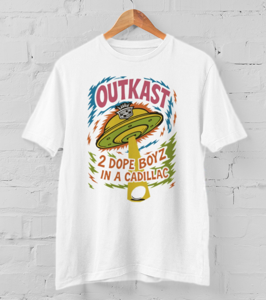 Outkast 2 Dope Boyz In A Cadillac UFO Yolk Eggs Tyrone T-Shirt
