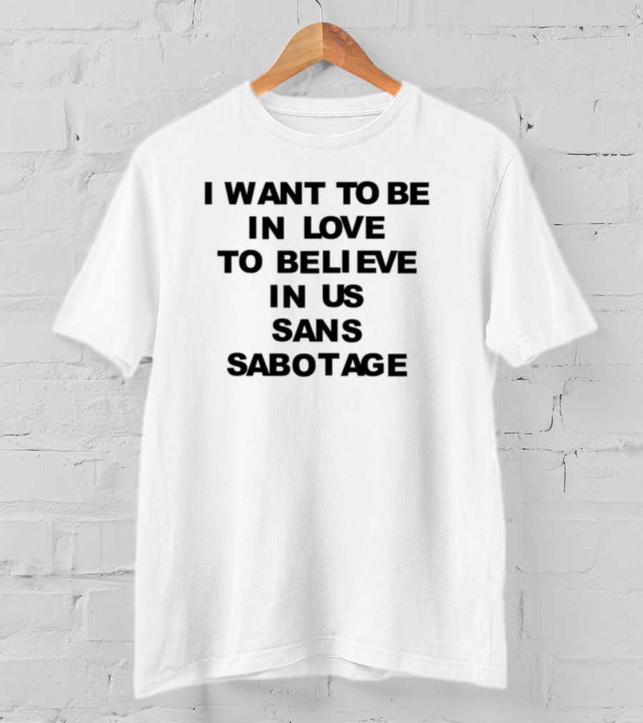 Hayley Williams Photo Ivory I Want To Be In Love To Believe In Us Sans Sabotage T-Shirt