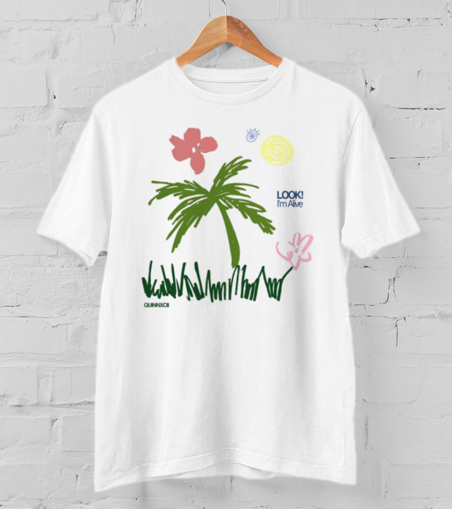 Quinnxcii Aloha Mood Palm Tree Album Cover Art T-Shirt