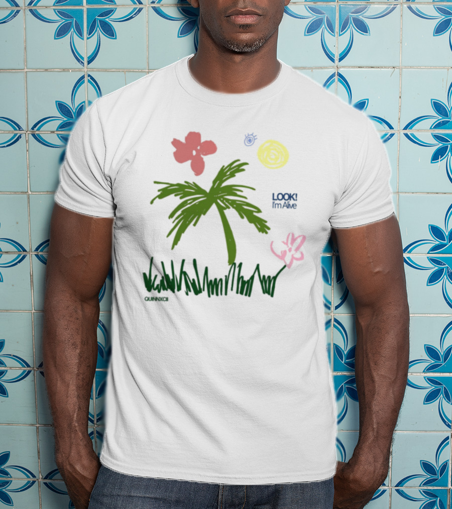 Quinnxcii Aloha Mood Palm Tree Album Cover Art T-Shirt