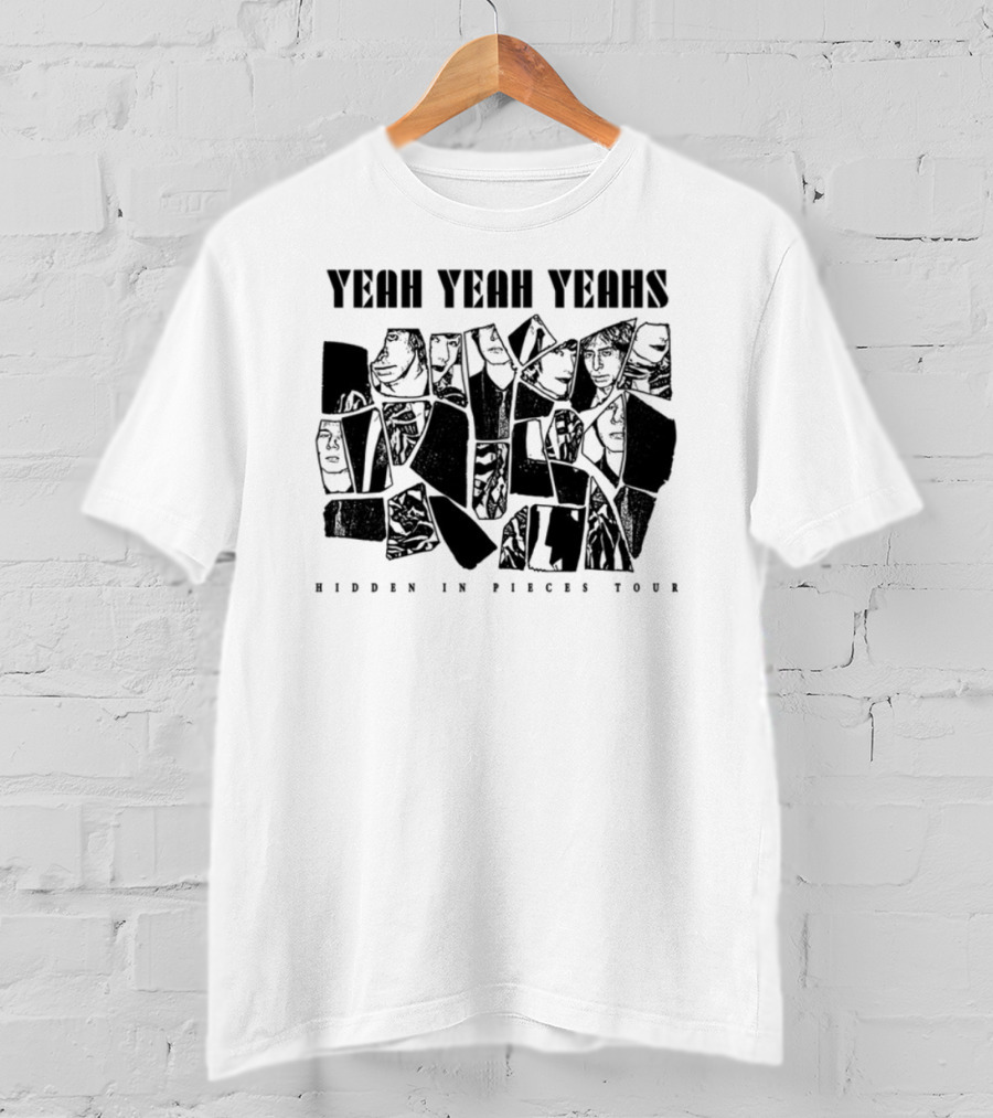 Yeah Yeah Yeahs Faces Hidden In Pieces Tour T-Shirt