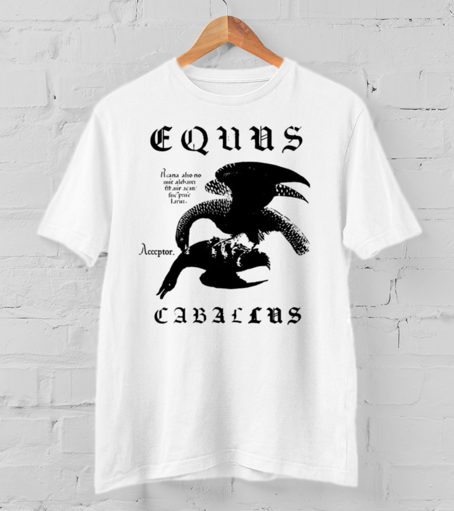 Equus Equi Caballus Latin Horse Text T-Shirt