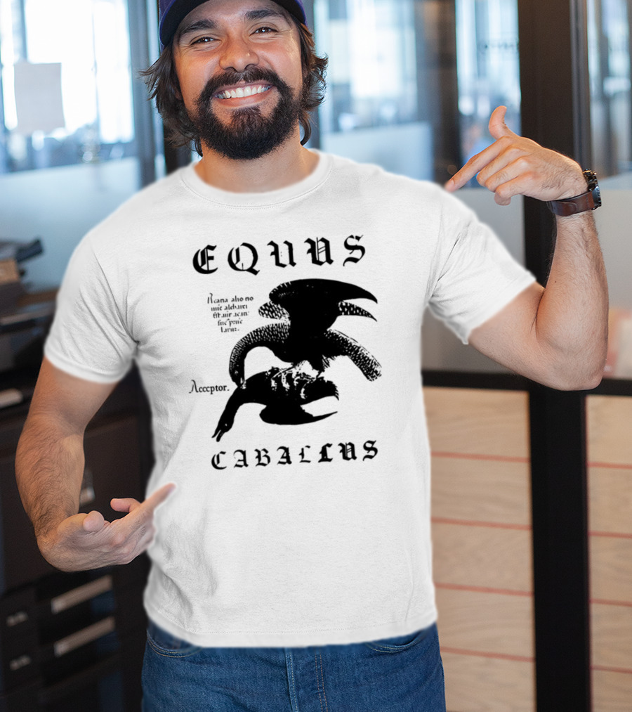Equus Equi Caballus Latin Horse Text T-Shirt