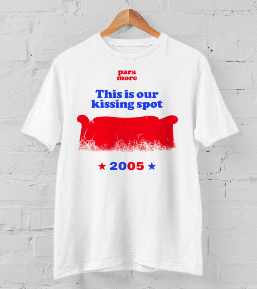 Paramore This Is Our Kissing Spot Couch 2005 T-Shirt