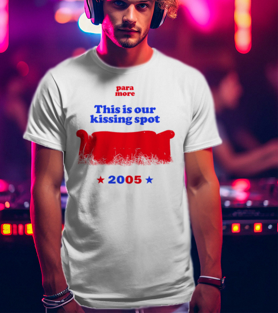Paramore This Is Our Kissing Spot Couch 2005 T-Shirt