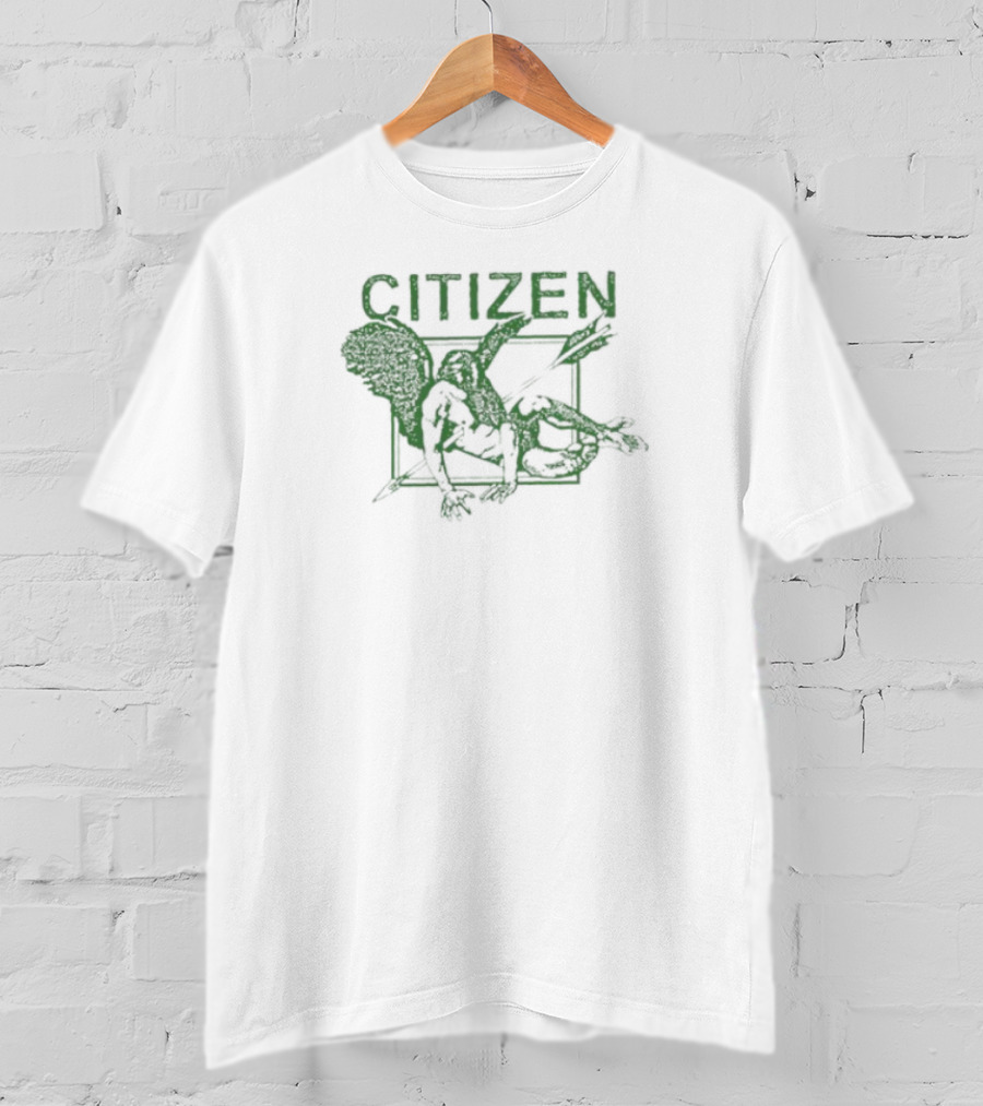 Citizen Wing Green Silhouette Baseball Blueprint T-Shirt