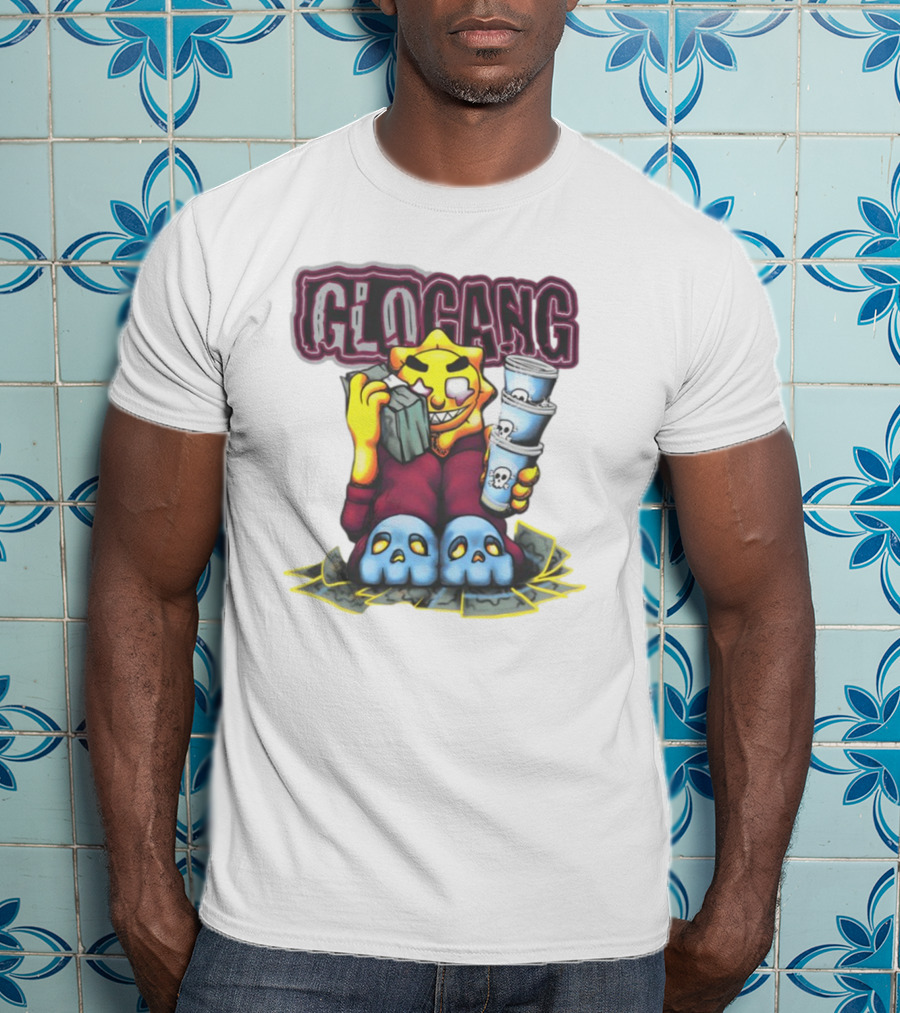 Glo Gang Stack Of Cash Skull Cups Triple Cup Threat T-Shirt