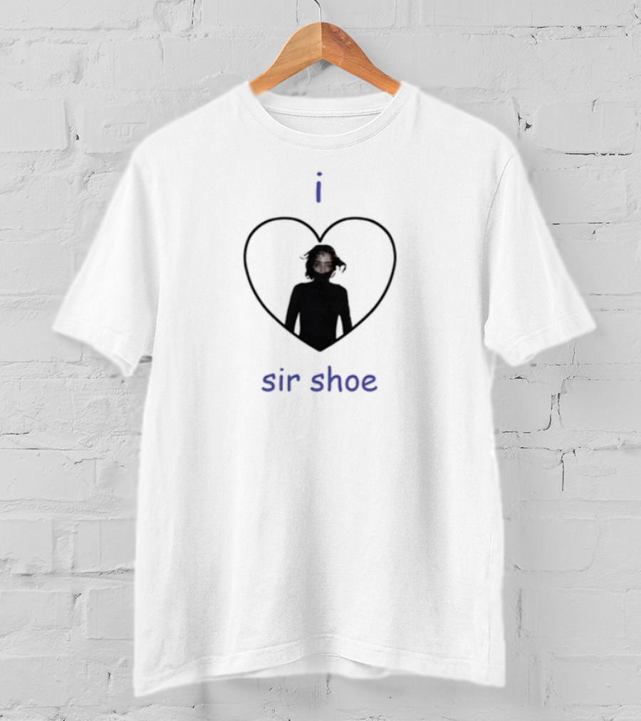 I Heart Sir Shoe Red-Eyed Icon In Heart T-Shirt
