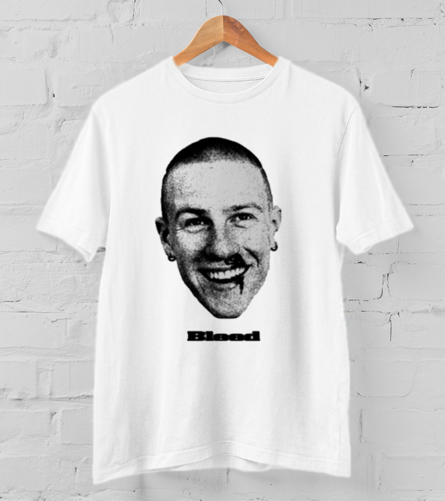 Malcolm Todd Bleed Face Iconic Smiling Portrait T-Shirt