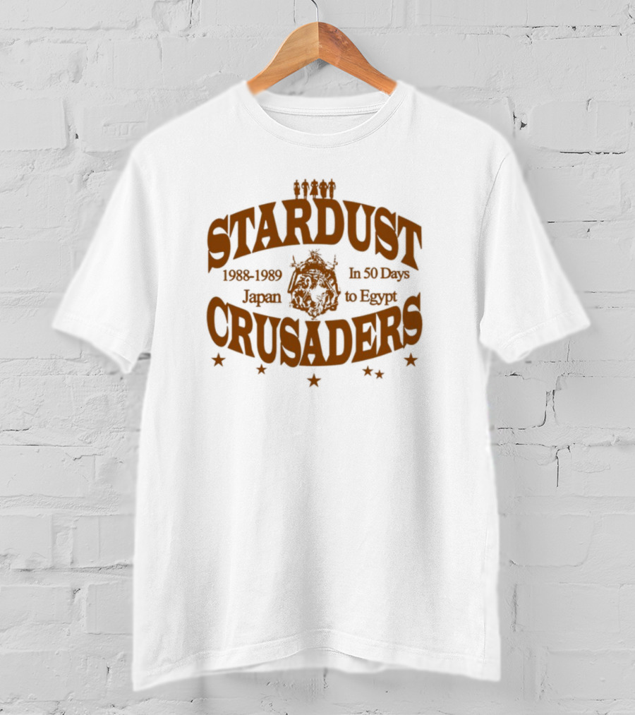 Japan To Egypt Stardust Crusaders Journey 1988 1989 In 50 Days T-Shirt