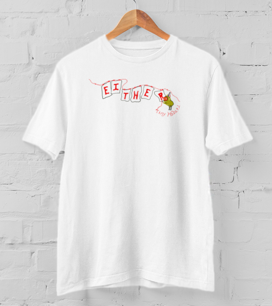 Either Tiny Habits Fun Festive String Lights Party Bird T-Shirt
