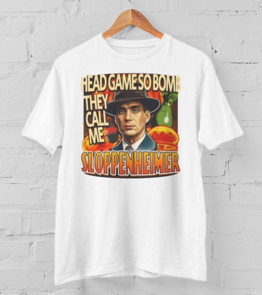 Head Game So Bomb They Call Me Sloppenheimer Vintage Style Explosion T-Shirt