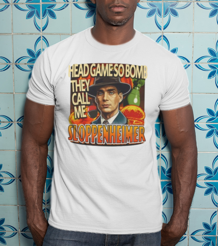 Head Game So Bomb They Call Me Sloppenheimer Vintage Style Explosion T-Shirt