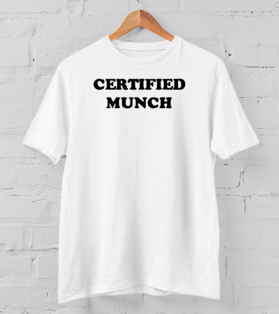 Unethicalthreads Certified Munch Bold Text Statement T-Shirt