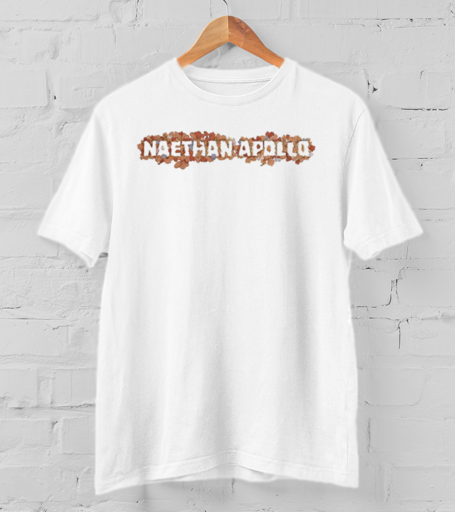 Naethan Apollo Petals Floral Typography T-Shirt
