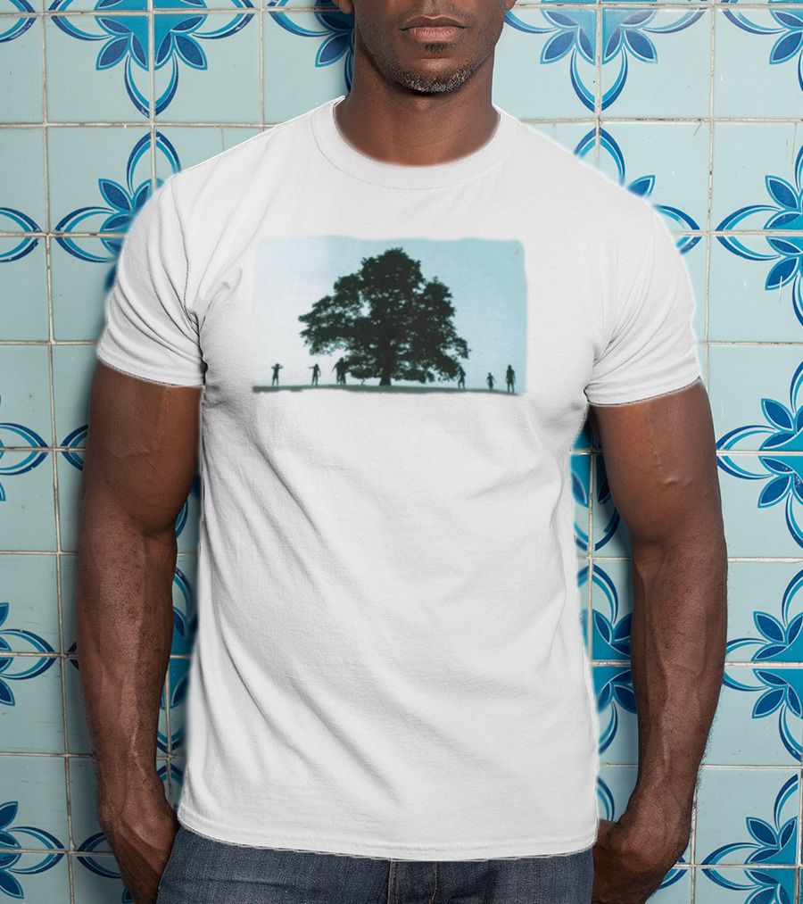 28 Years Later Tree Silhouette With Human Figures T-Shirt