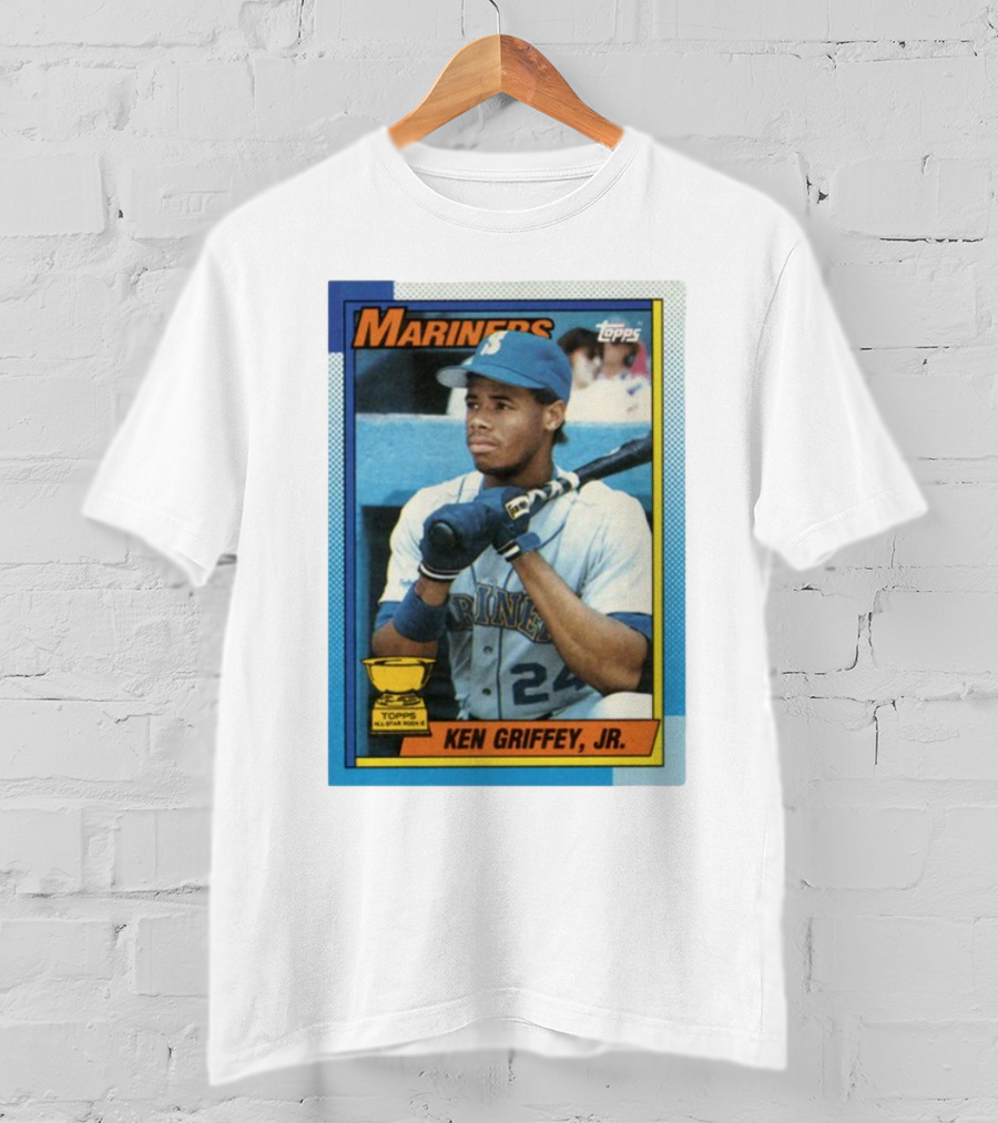 Mariners Ken Griffey Jr Topps All-Star Rookie Card T-Shirt