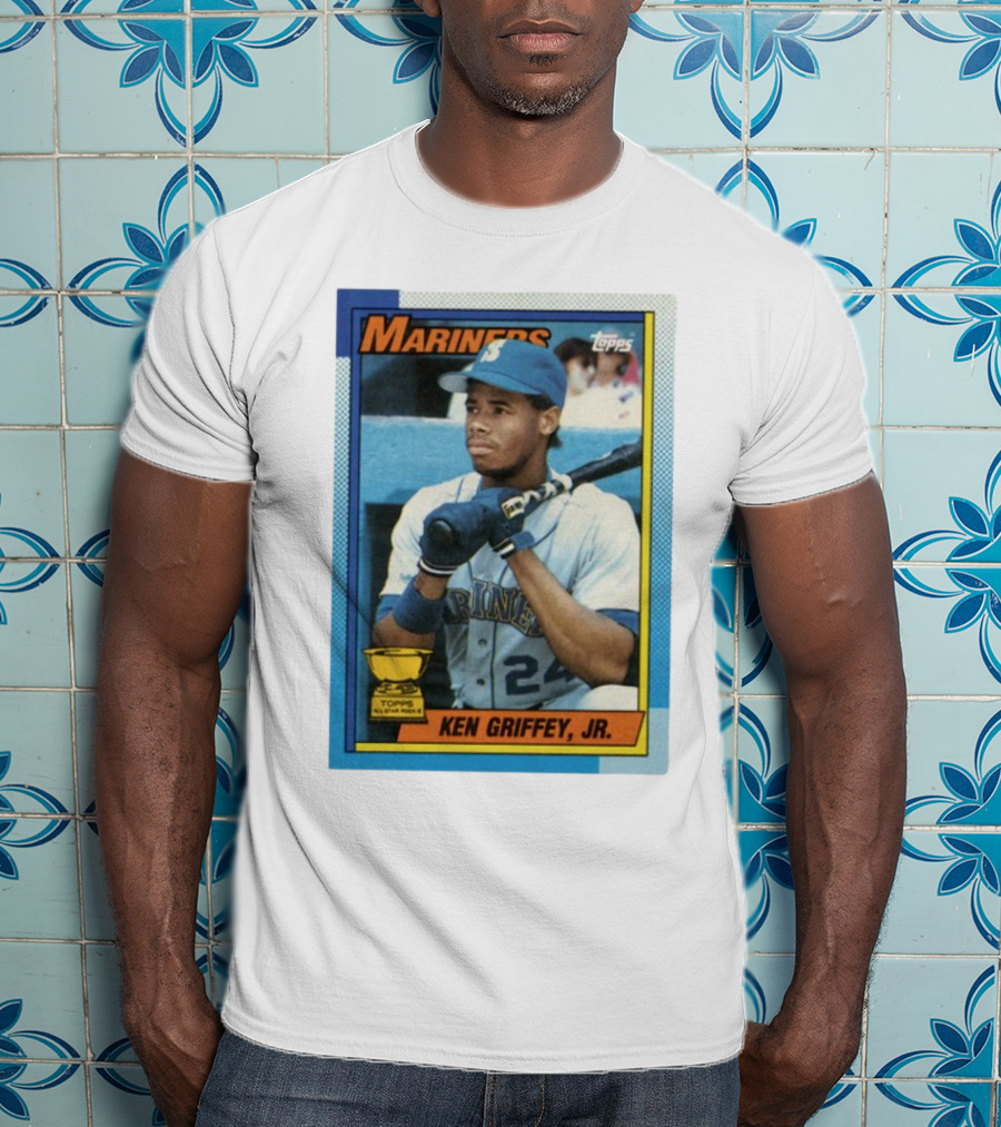 Mariners Ken Griffey Jr Topps All-Star Rookie Card T-Shirt