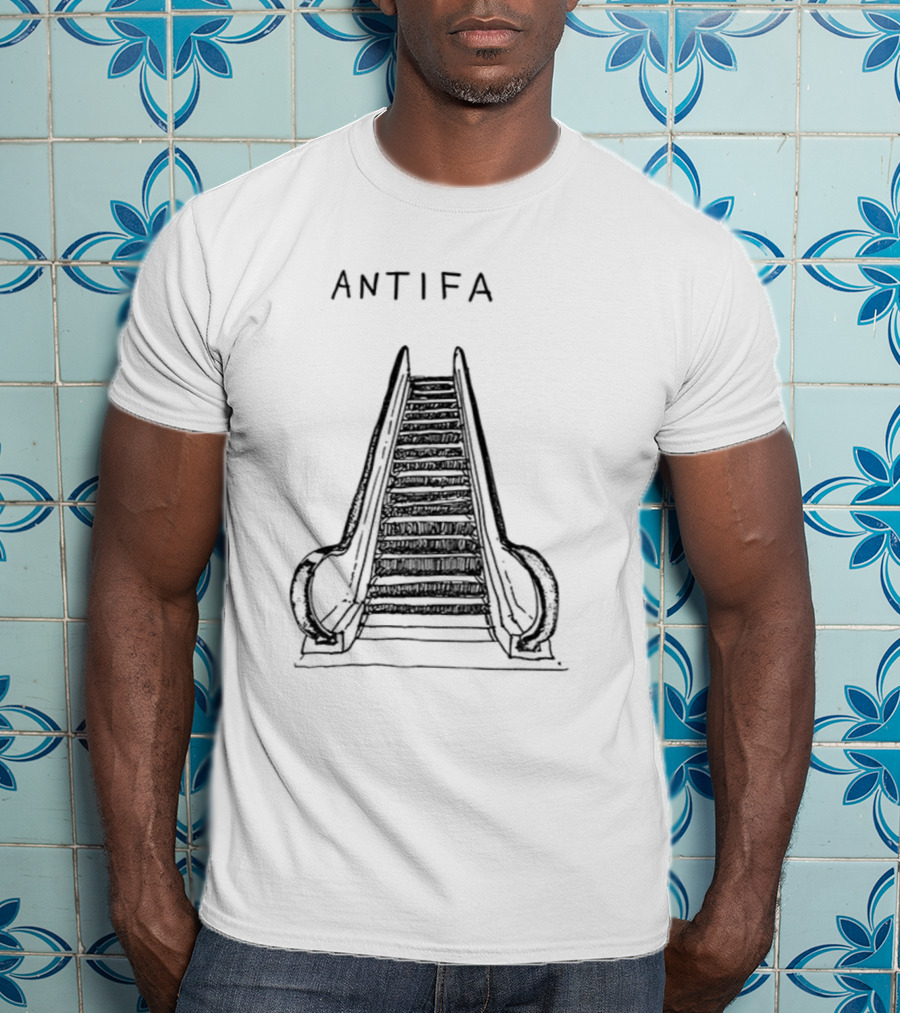 ANTIFA Escalator Don't Tread On Me Vintage T-Shirt