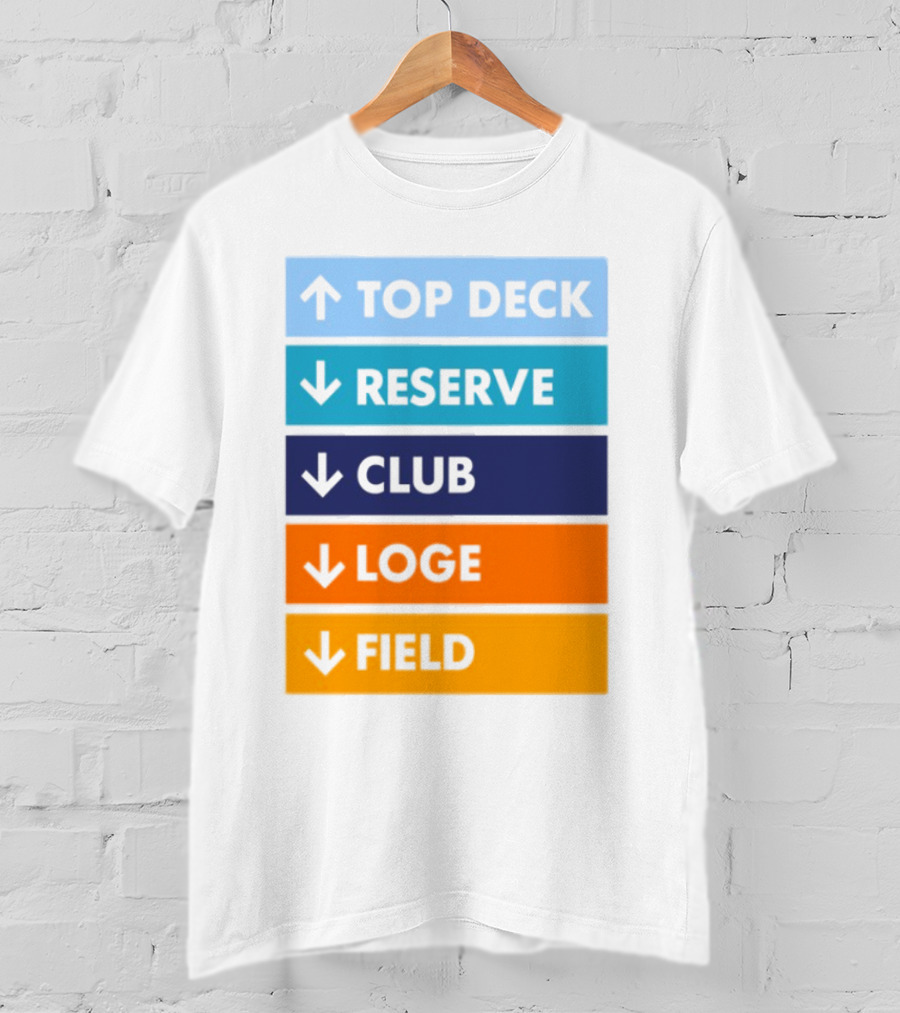 Top Deck Reserve Club Loge Field T-Shirt