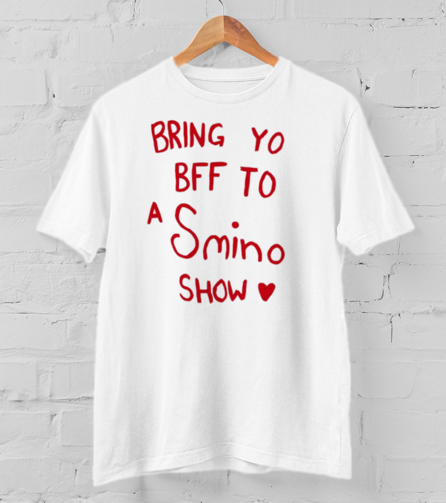 Bring Yo BFF To A Smino Show Fan Merchandise With Heart Design T-Shirt