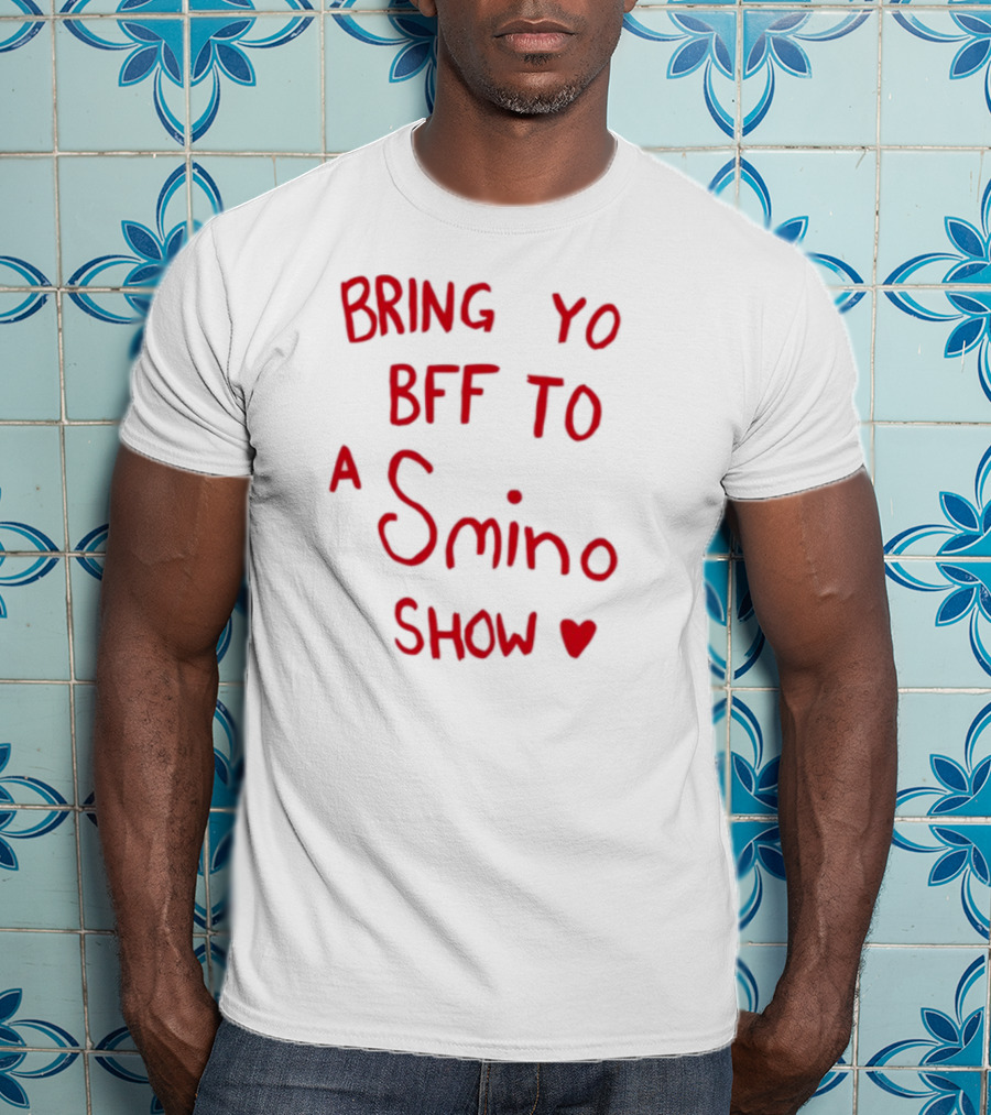 Bring Yo BFF To A Smino Show Fan Merchandise With Heart Design T-Shirt