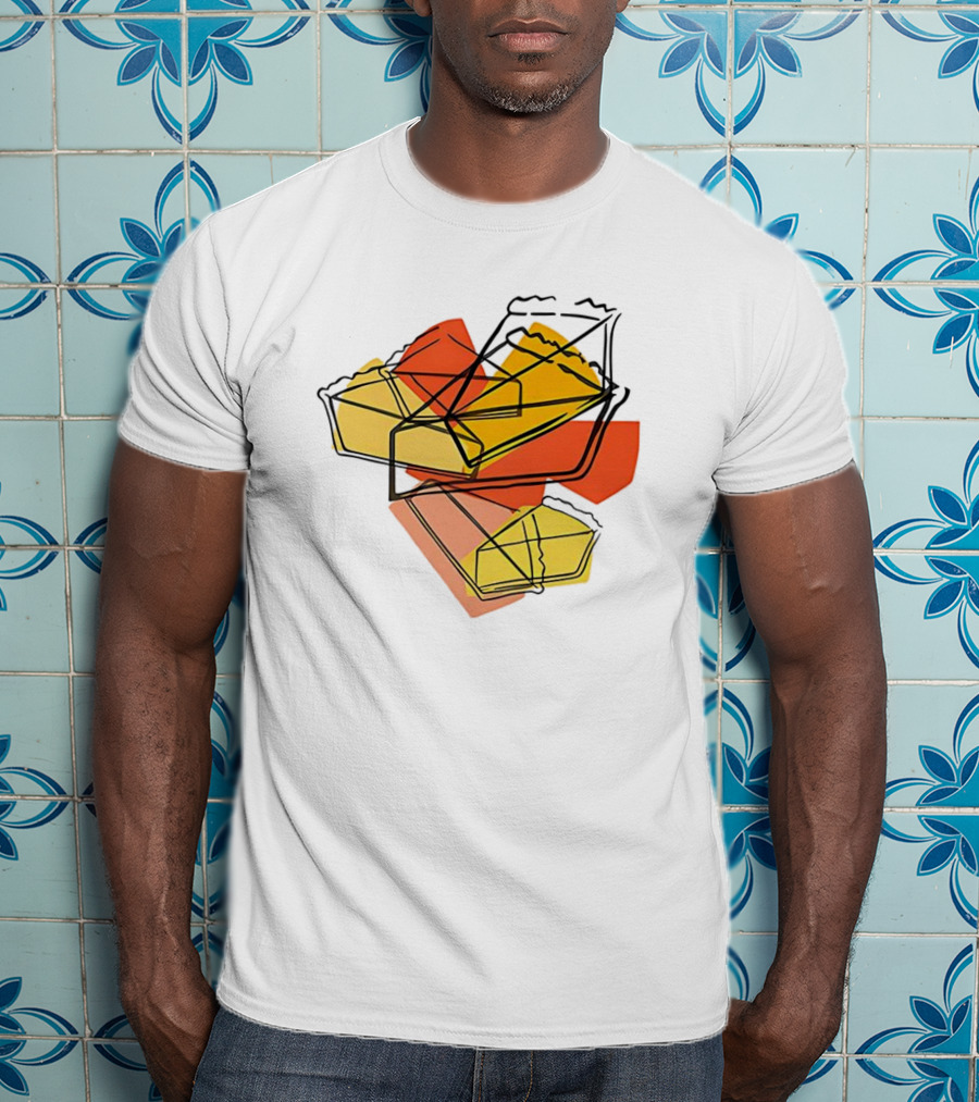 Cake Cosmopolis Sweets Abstract Geometric Layered Design T-Shirt