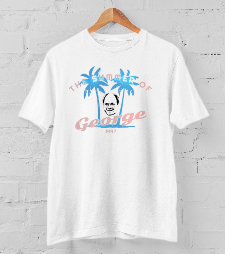 Cem Karsan The Summer Of George Skull Palm Trees 1997 T-Shirt