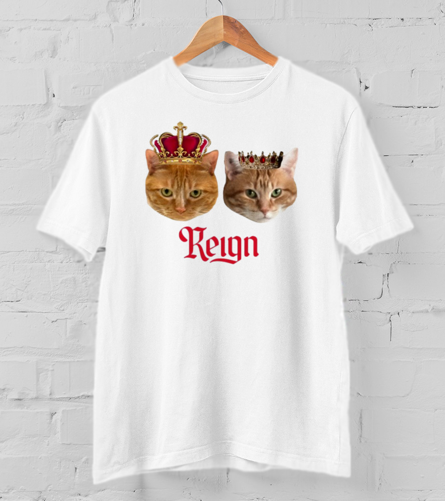 Coach Cat Reign Regal Crowned Feline Kings T-Shirt
