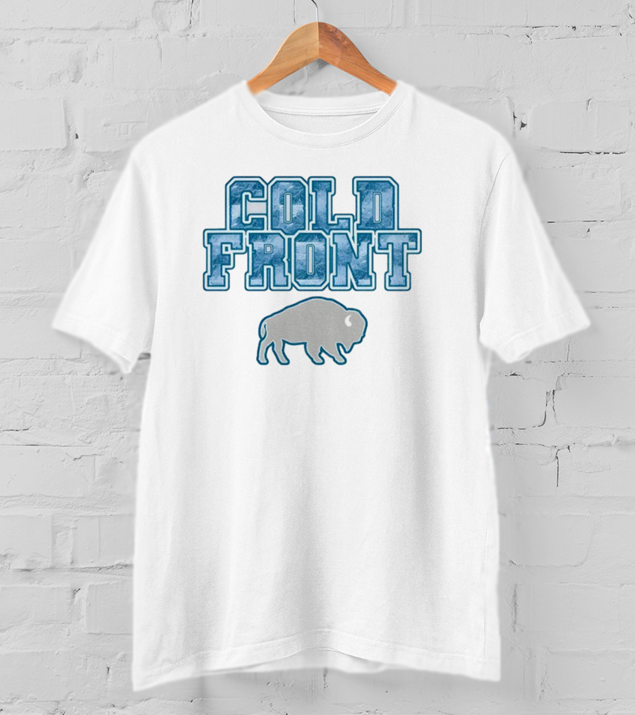 Cold Front Buffalo Winters Buffalo Bills Bison Icon T-Shirt