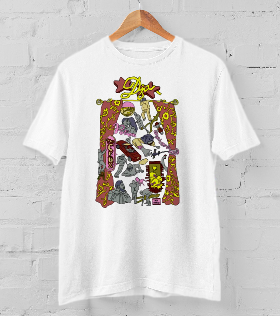 Djo Music Flash Potion Neon Art Style Psychedelic Collage T-Shirt