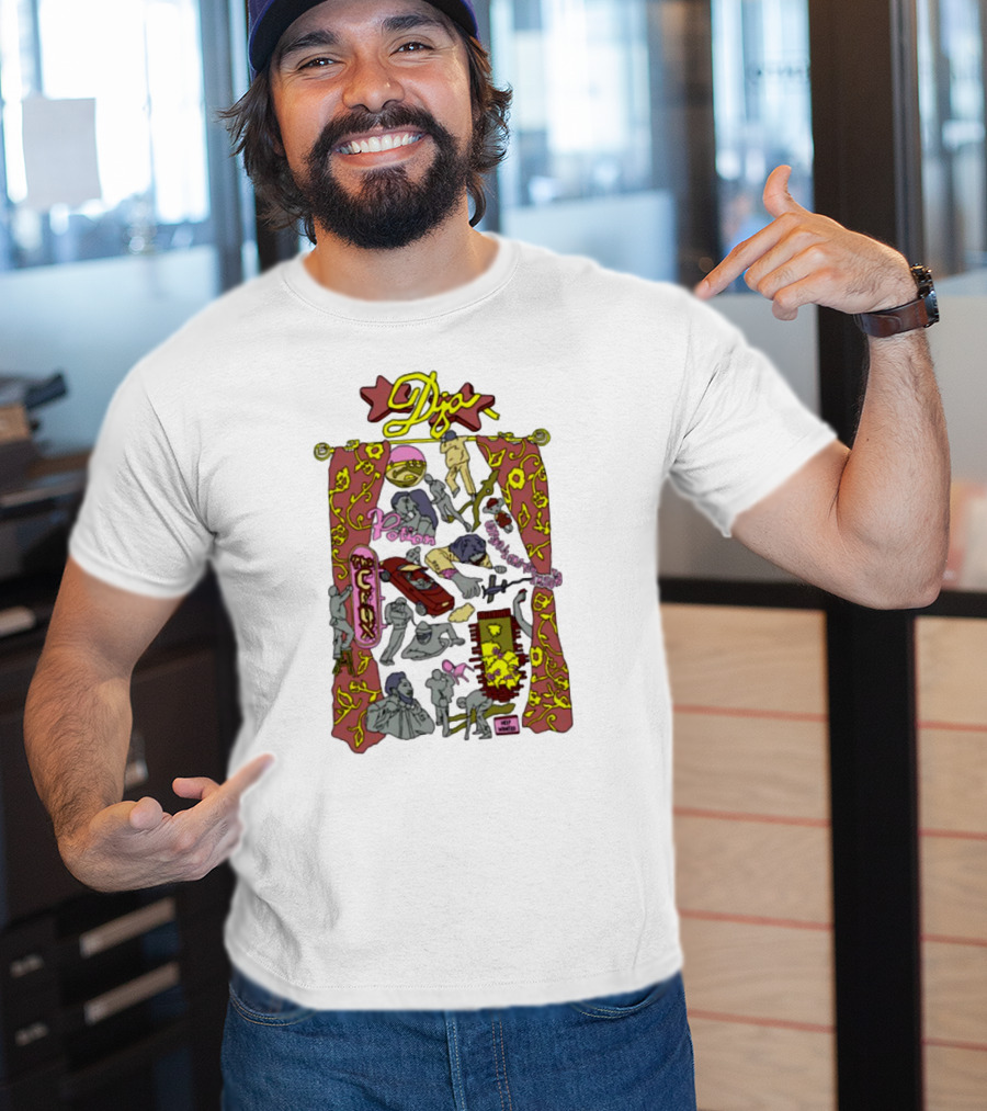 Djo Music Flash Potion Neon Art Style Psychedelic Collage T-Shirt