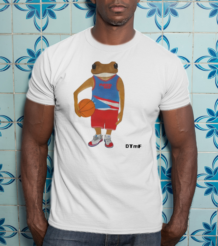 Dtmf Concho Puerto Rico Basketball Frog T-Shirt