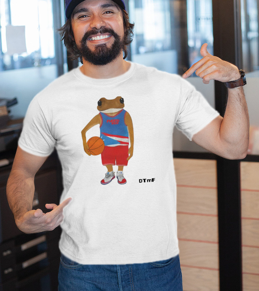 Dtmf Concho Puerto Rico Basketball Frog T-Shirt