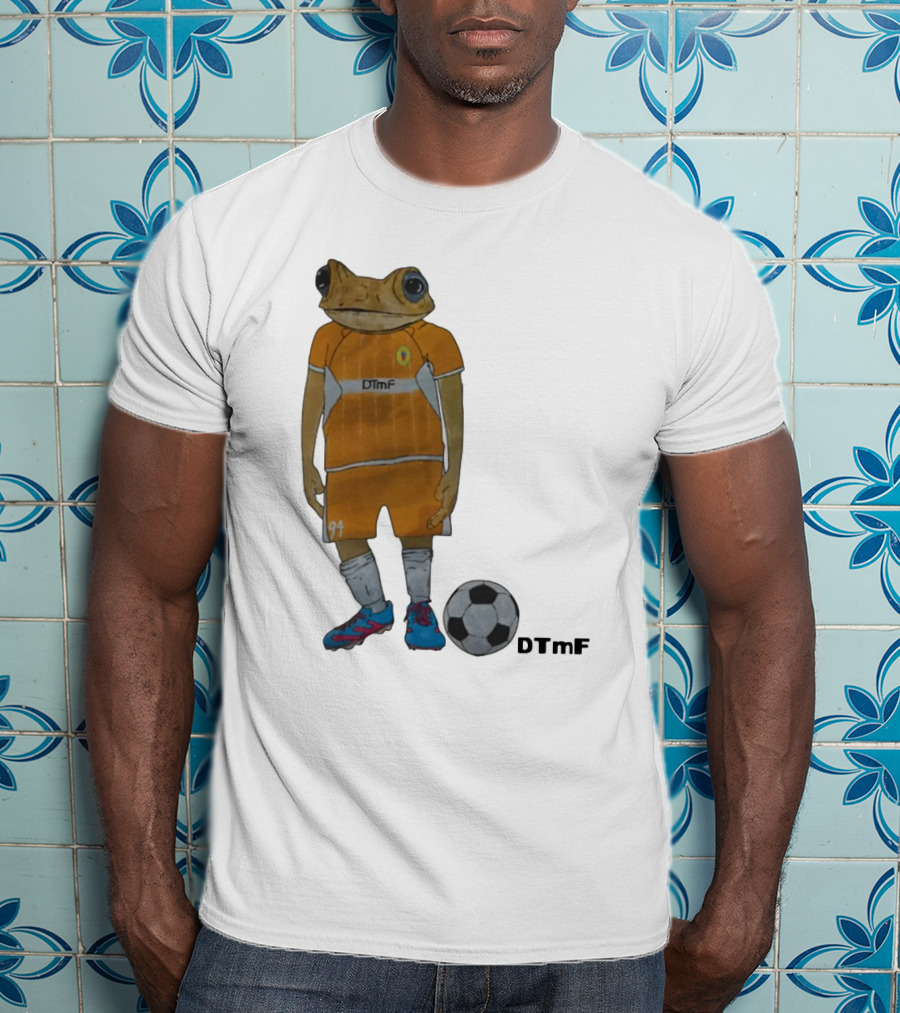 Dtmf 91 Frog Soccer Player With Ball T-Shirt