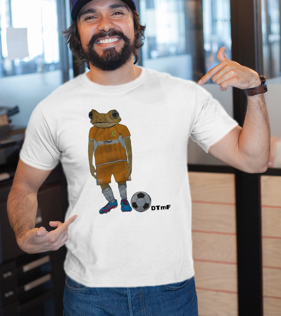 Dtmf 91 Frog Soccer Player With Ball T-Shirt