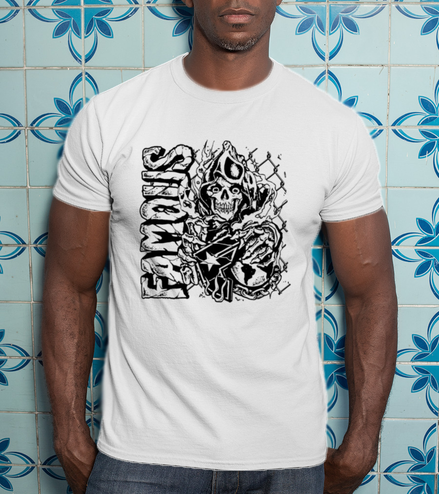 Famous Hardcore Creature Illustration T-Shirt