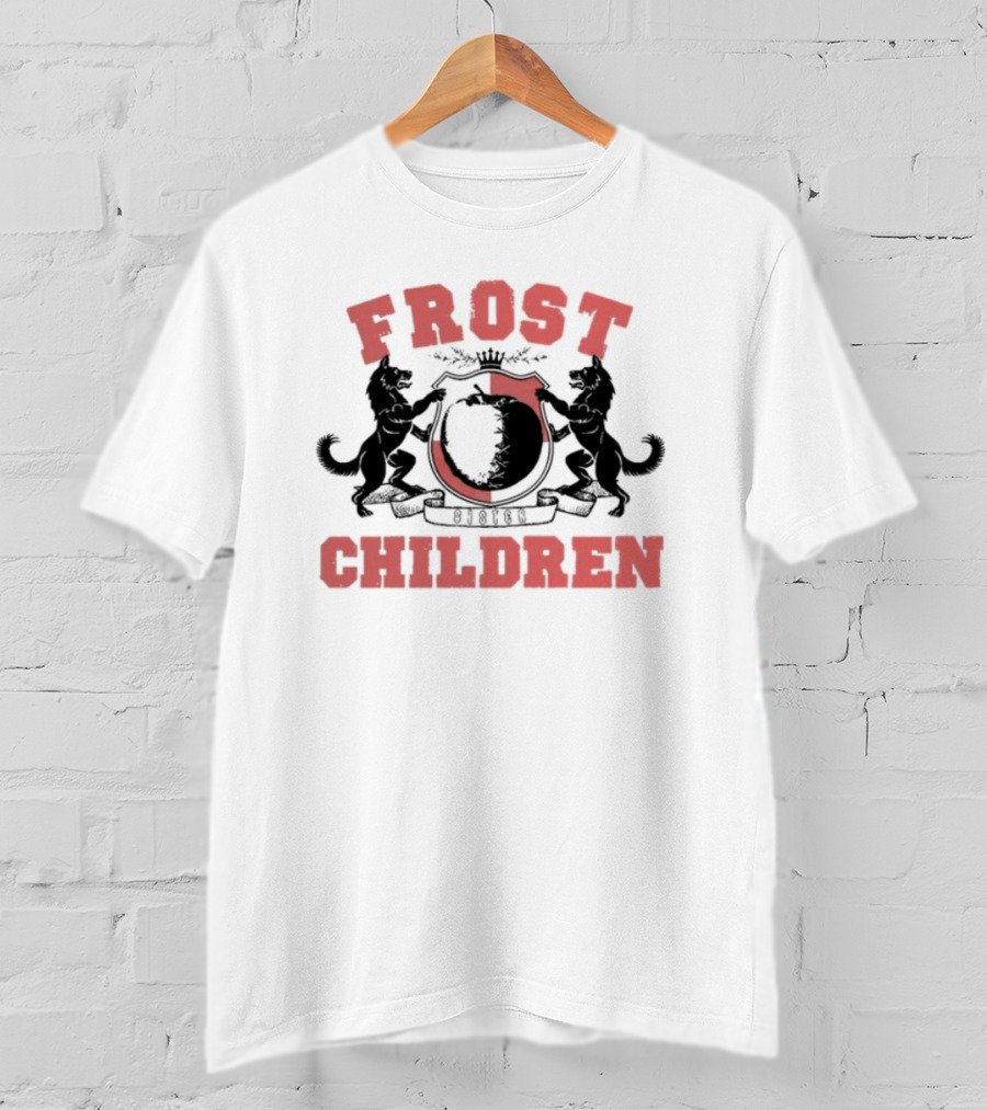 Frost Children Red Crest Sister College T-Shirt