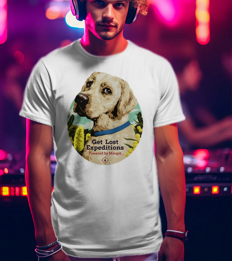 Get Lost Expeditions Powered By Margot Dog Adventure T-Shirt