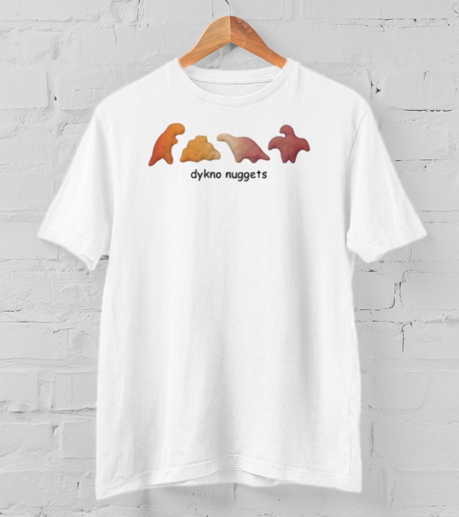 Dyhno Nuggets Dinosaur Shapes Fun Girlycore Style T-Shirt