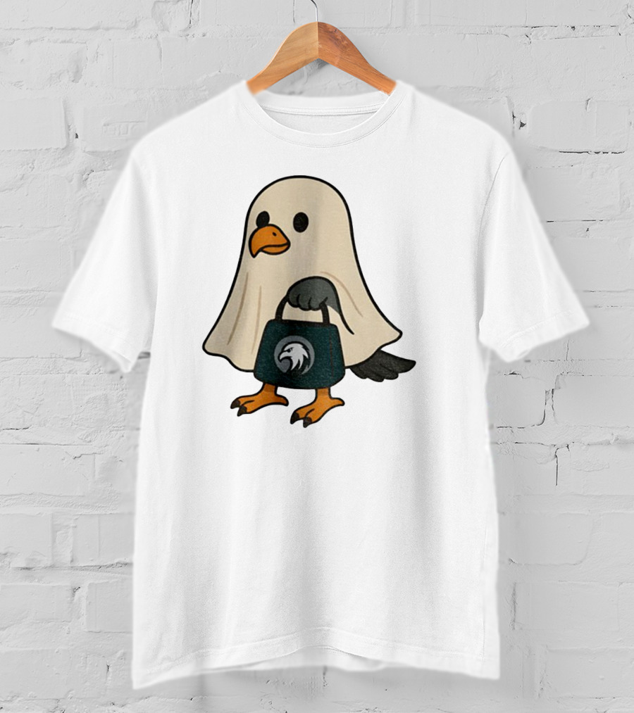 Halloween Ghost Philadelphia Eagles Fly Eagles Fly Football T-Shirt