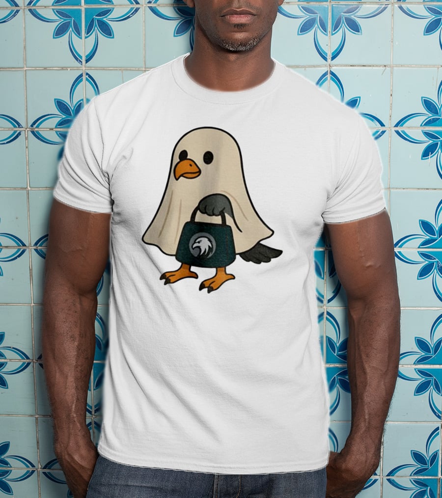 Halloween Ghost Philadelphia Eagles Fly Eagles Fly Football T-Shirt