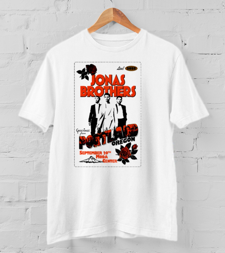 Jonas Brothers Portland Oregon September 20 2023 Moda Center T-Shirt
