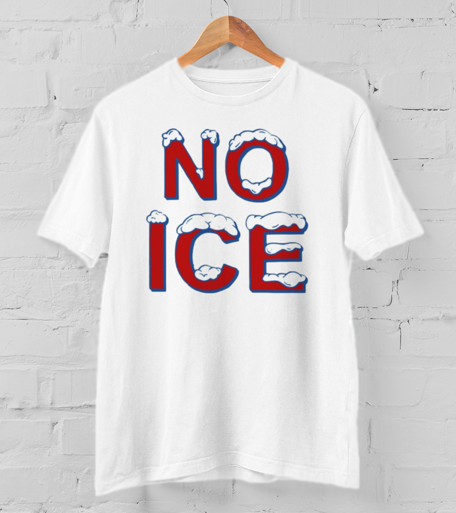Julien Solomita No Ice Snow-Covered Text T-Shirt