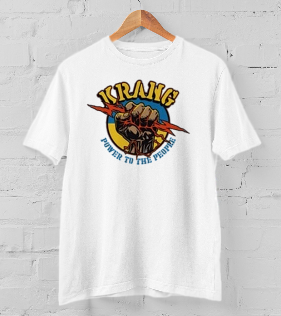 Krang Power To The People Fist With Lightning Bolt T-Shirt
