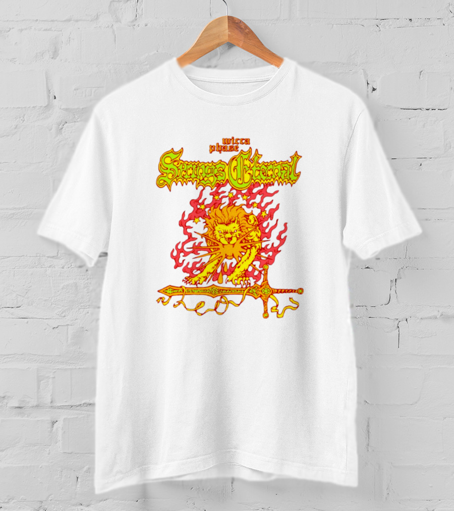 Mecca Blaze Springs Eternal Flaming Lion Sword Leo T-Shirt